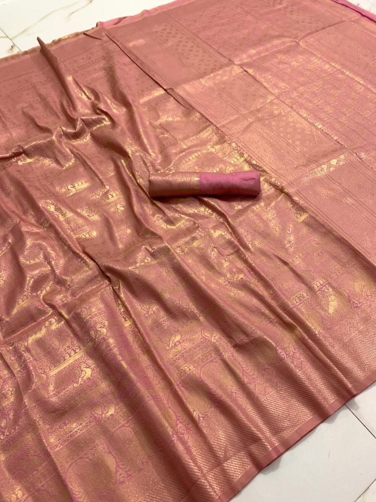 Banarasi Saree with Zari Pallu