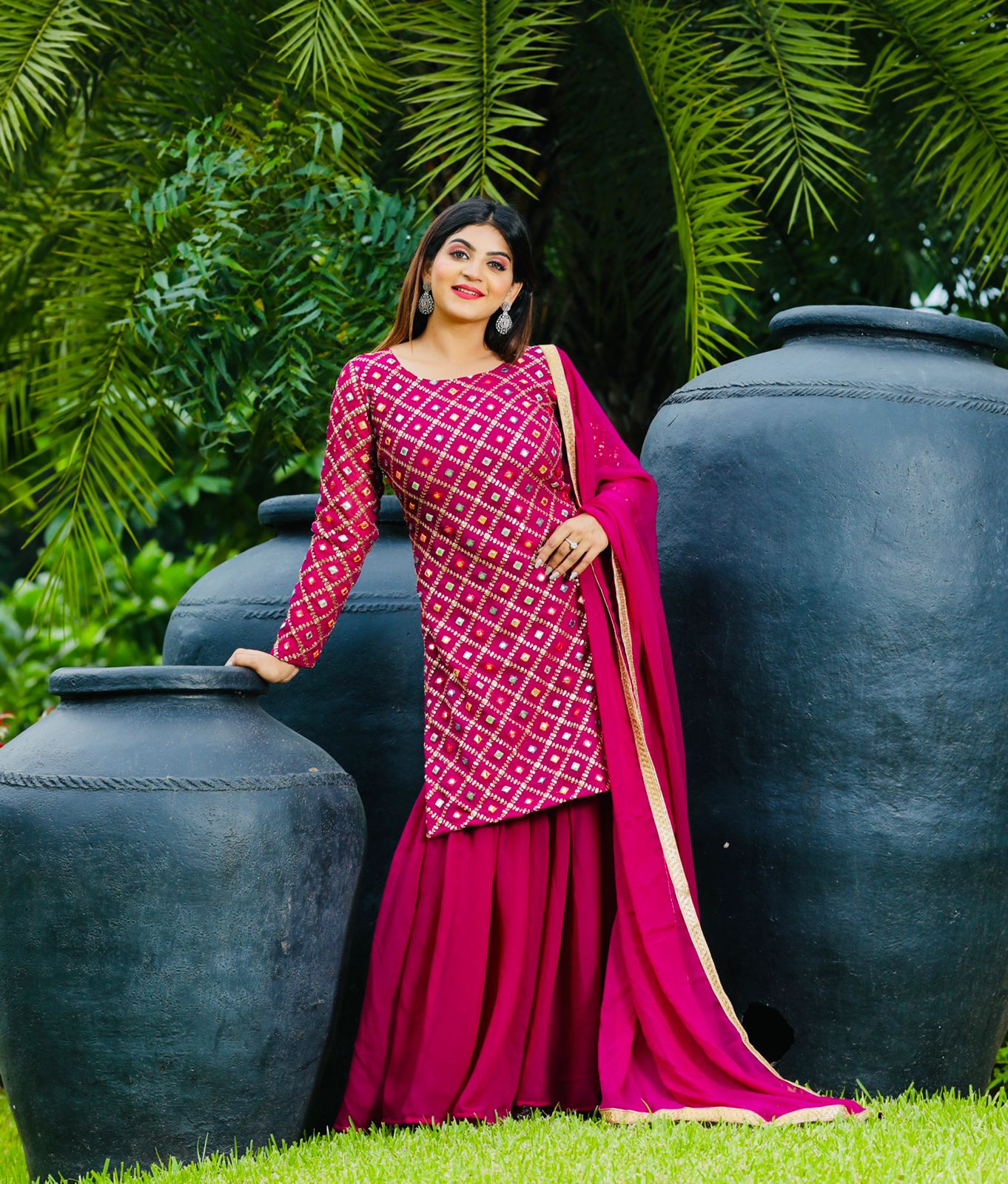 Fox Georgette Gharara