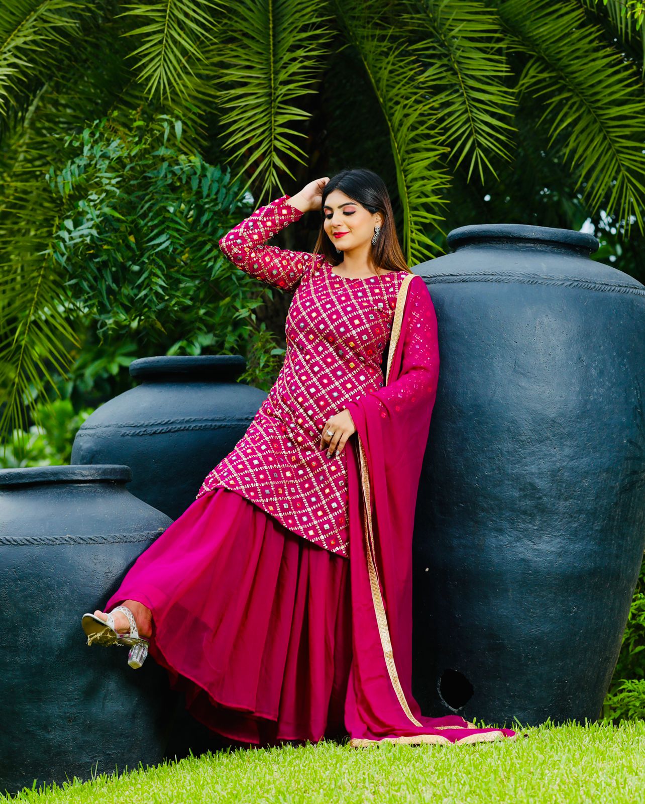 Fox Georgette Gharara