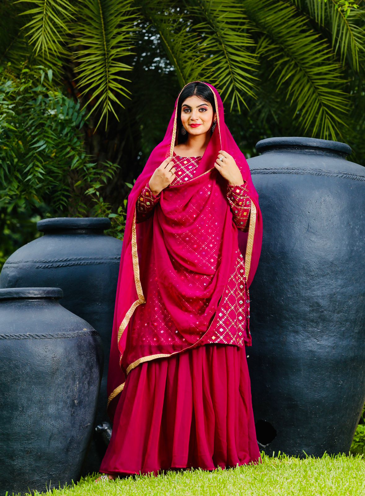 Fox Georgette Gharara