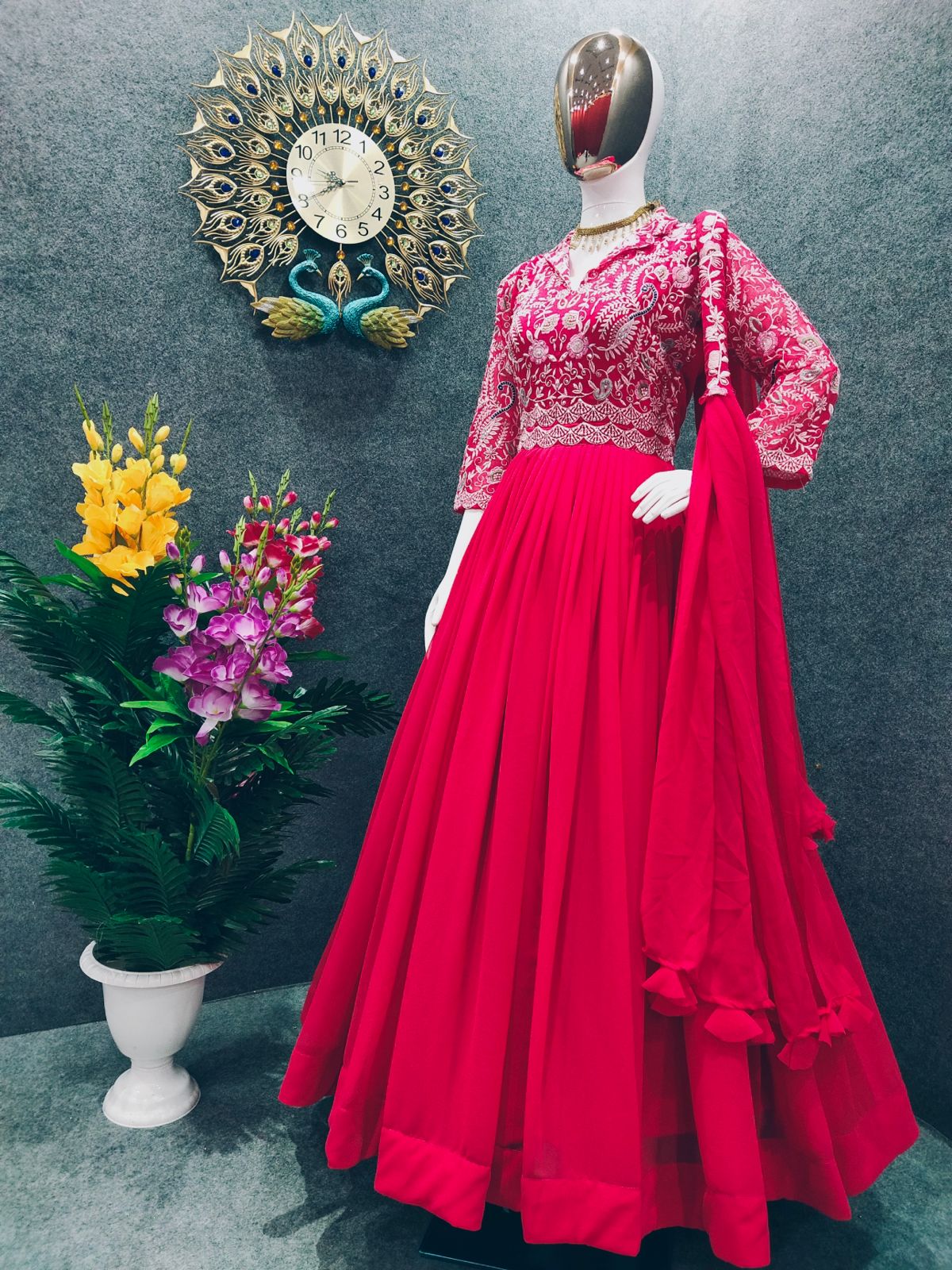 Fancy Gown Bottom and Dupatta