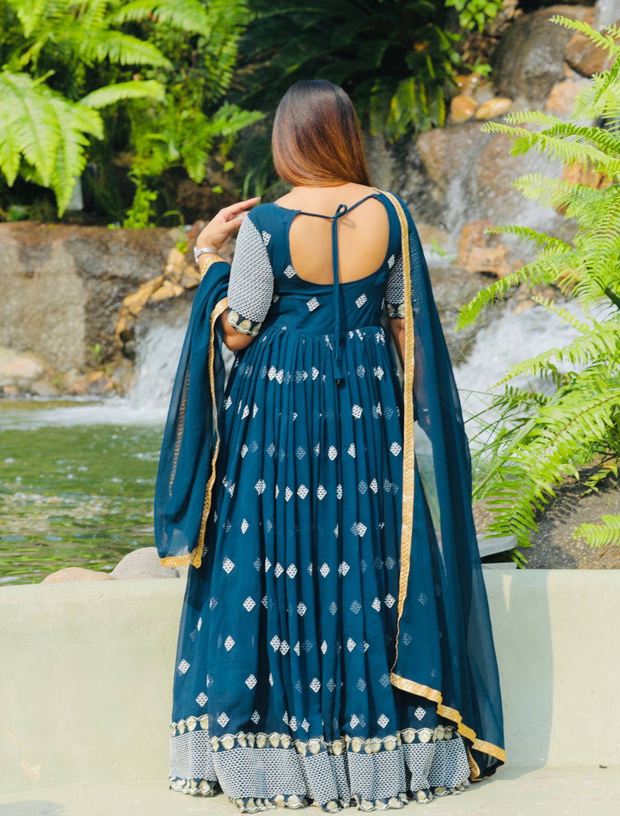 Gown and Dupatta