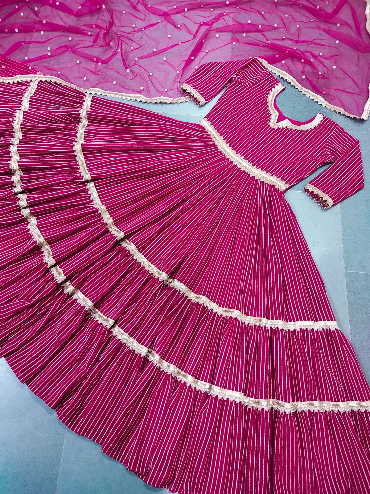 Gown and Dupatta