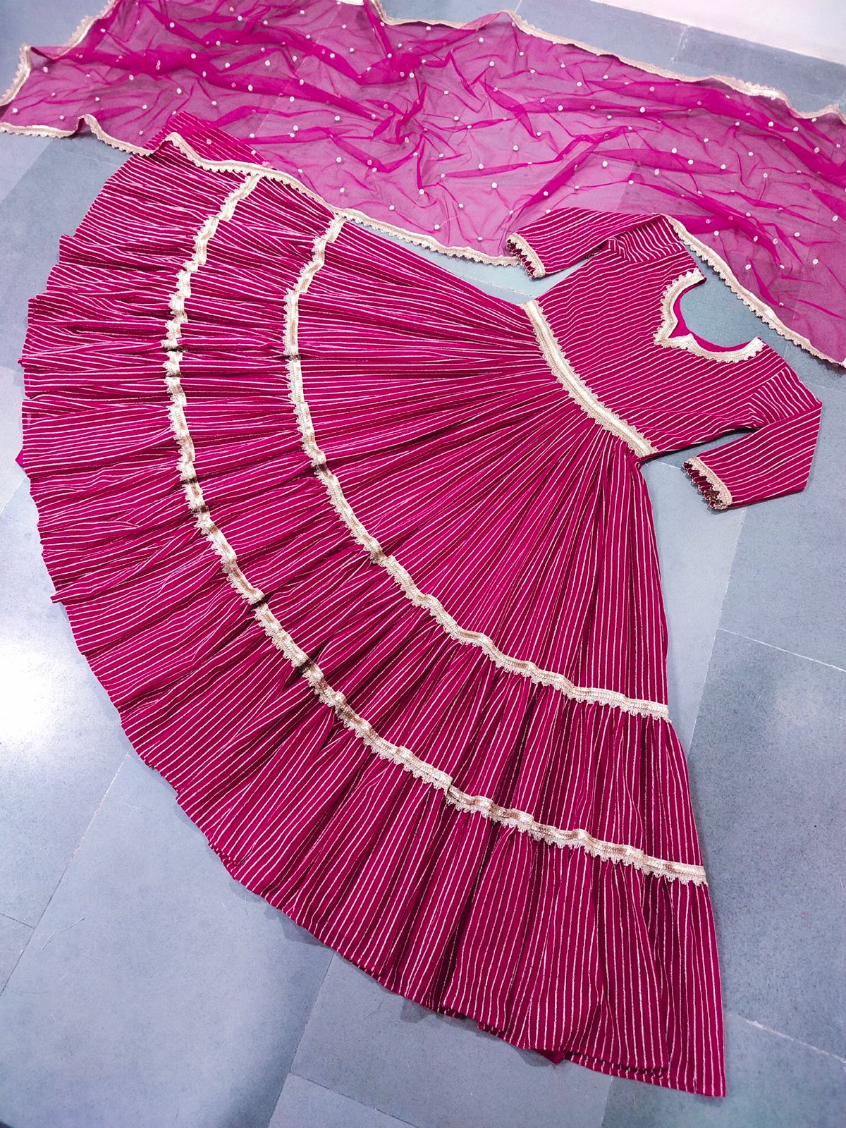 Gown and Dupatta
