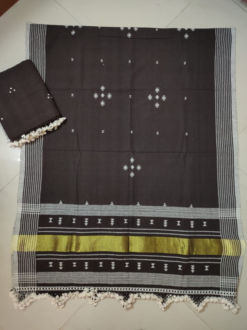 Kalacotton Bhujodi handweaving three piece suit