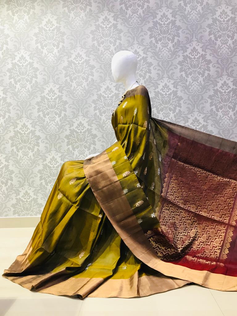 Pure Handloom kanchi silk sarees.
