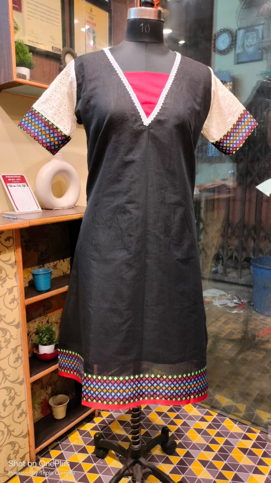 One piece Handloom khes with multi jacquard border design
