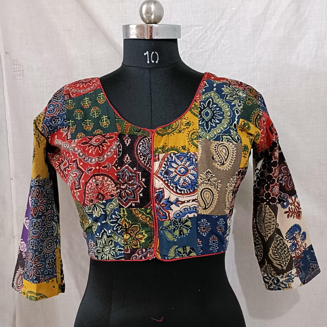 Ajrakh print mix and match blouse