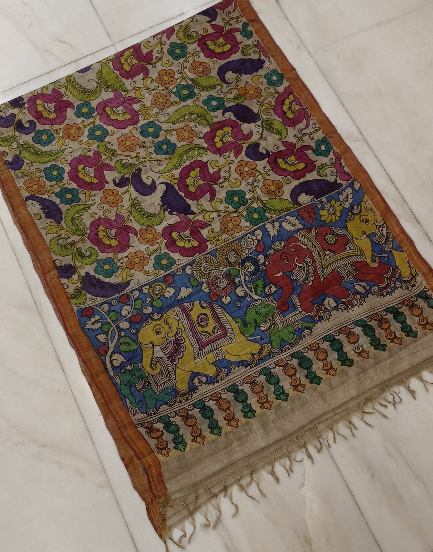 Tussar silk dupattas
