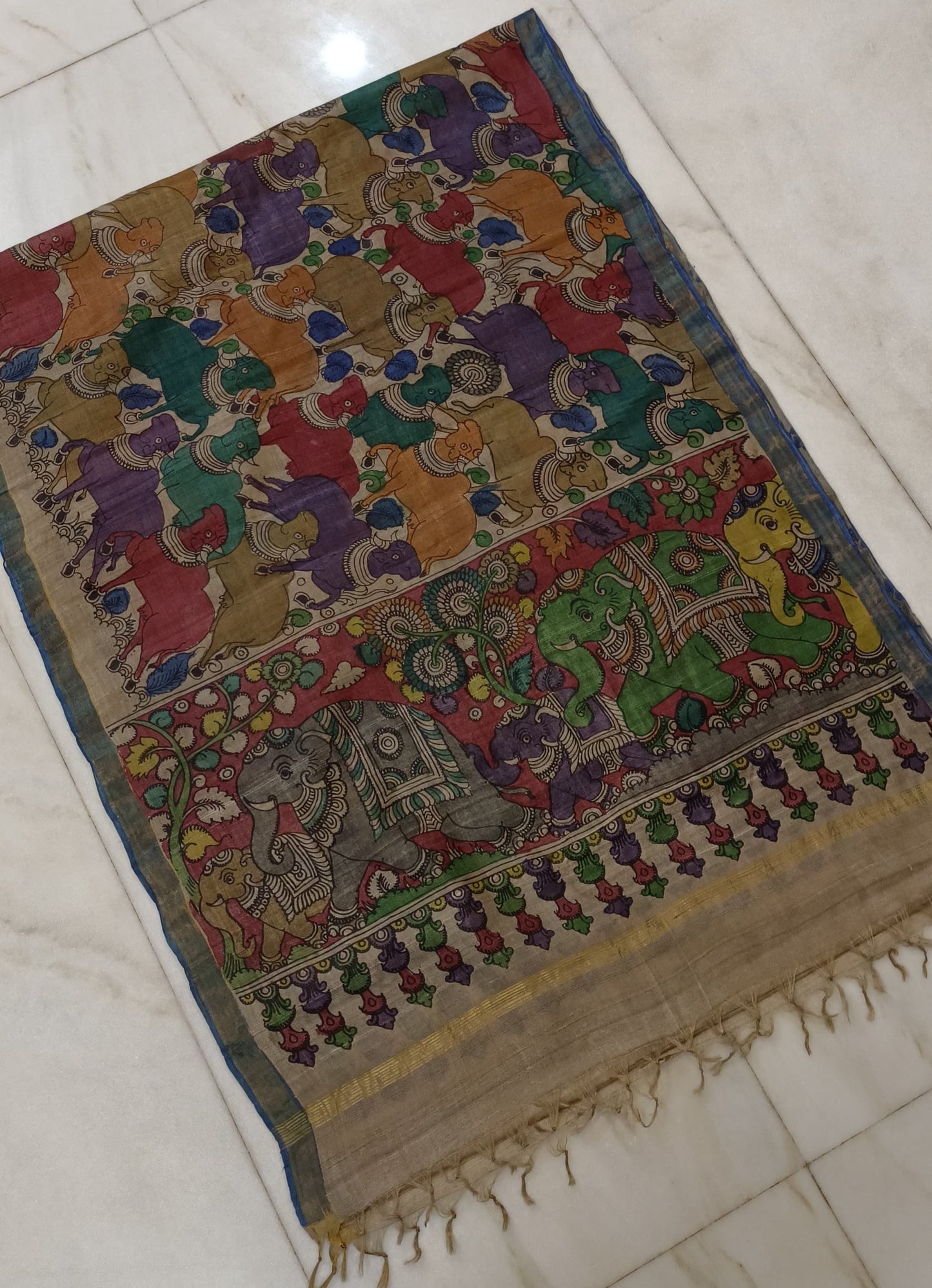 Tussar silk dupattas