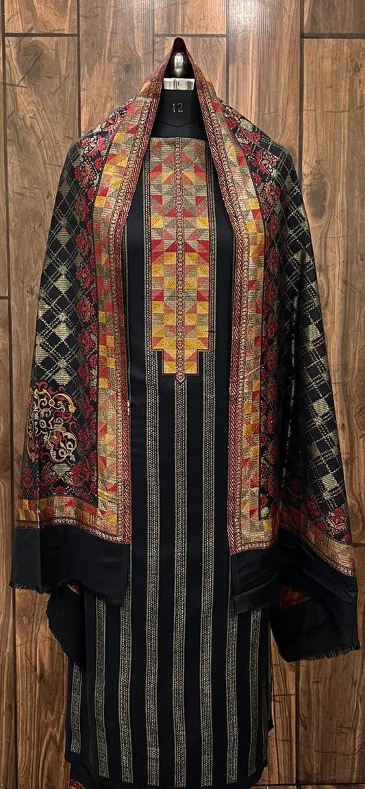Pashmina Kani Suits with Phulkari Design Stole