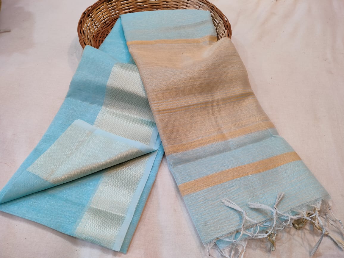 Maheshwari handloom tissue silk saree