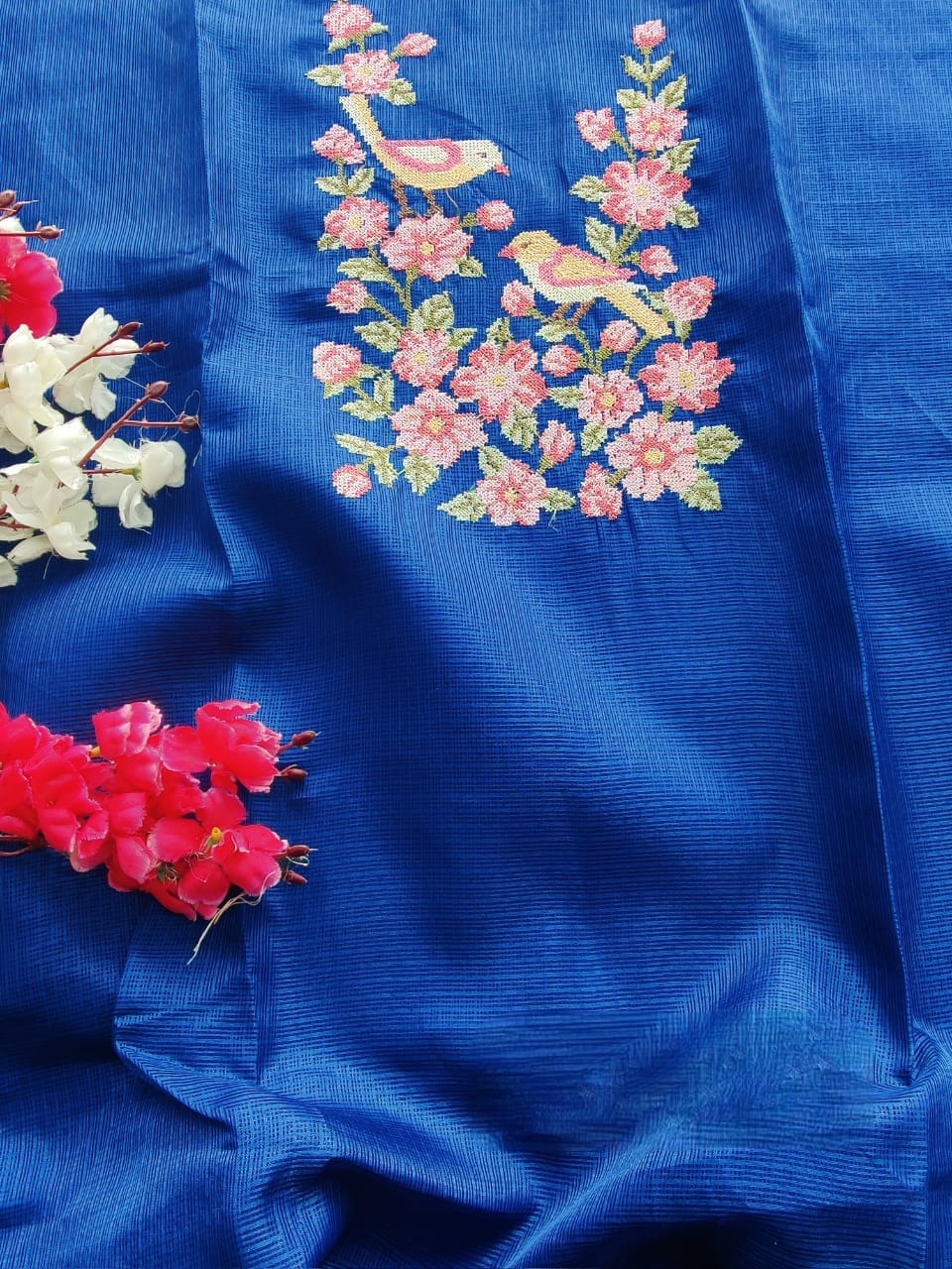 Kota Doriya Kashmiri Hand Embroidered Suits