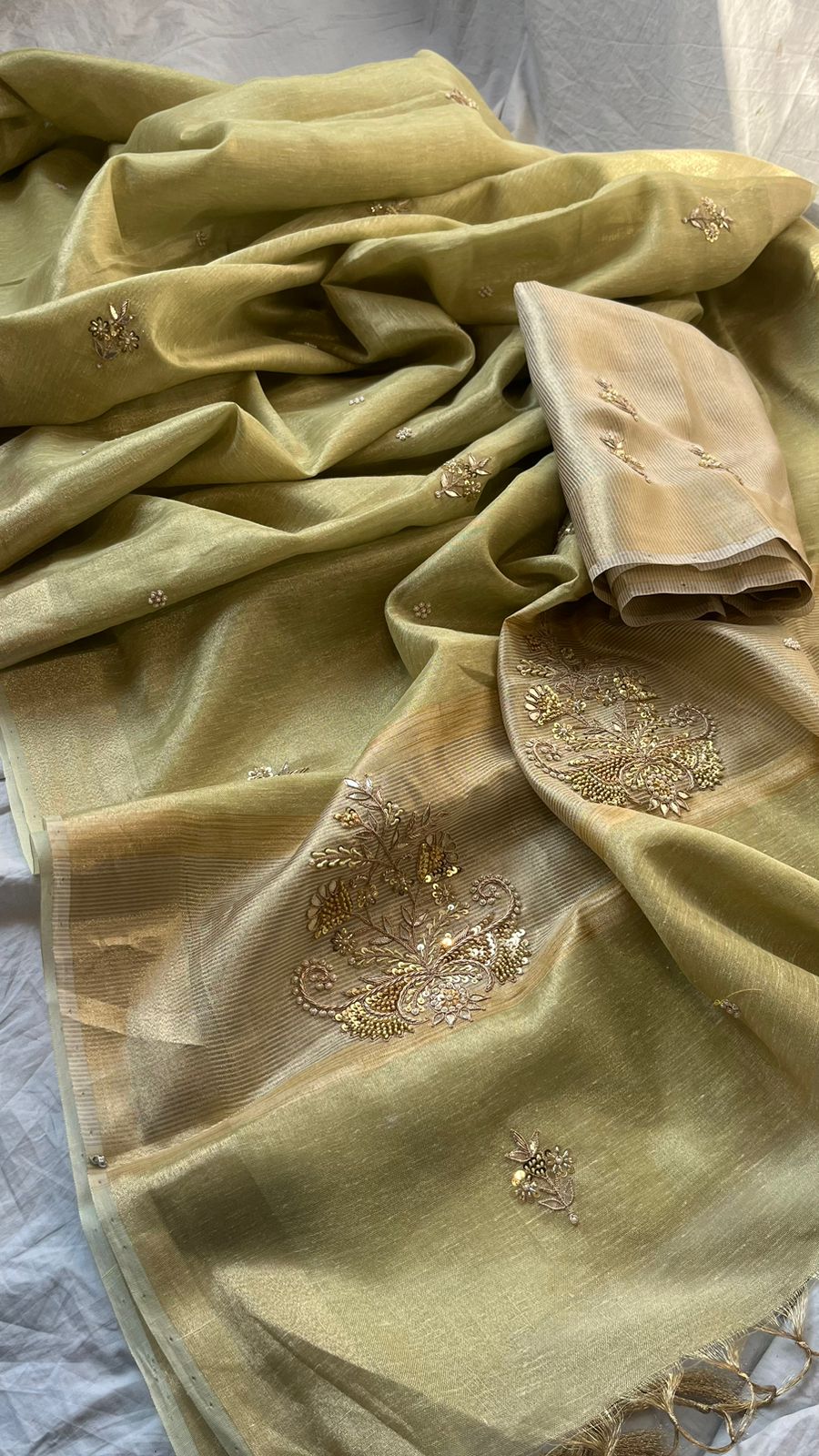 Weaved Tissue Silk Saree