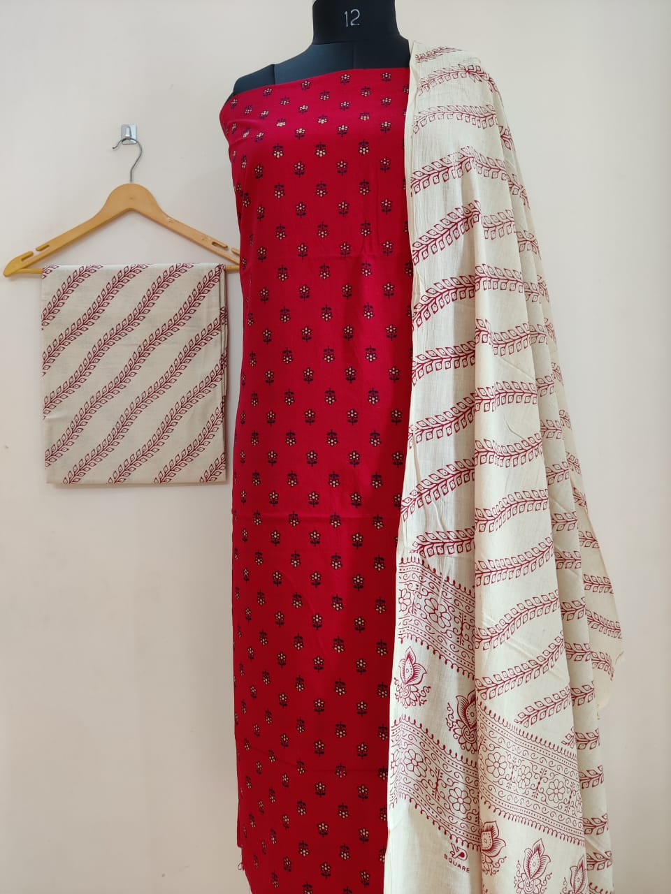 Kutchi Block Print Dress Material