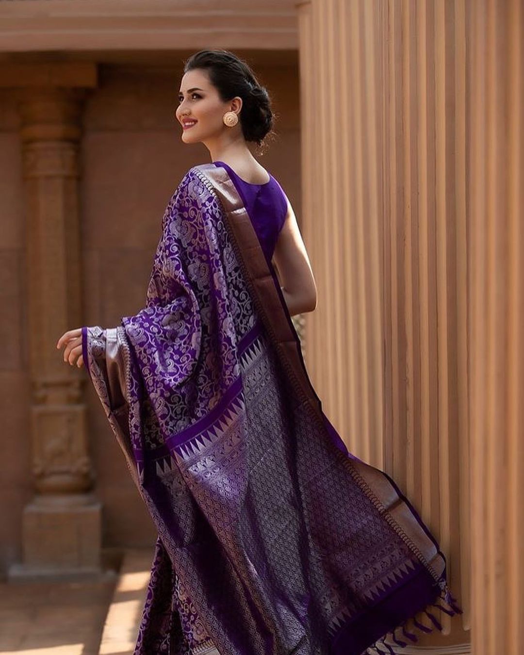 Purple Silk Wedding Sarees: Get praised in purple for your wedding!