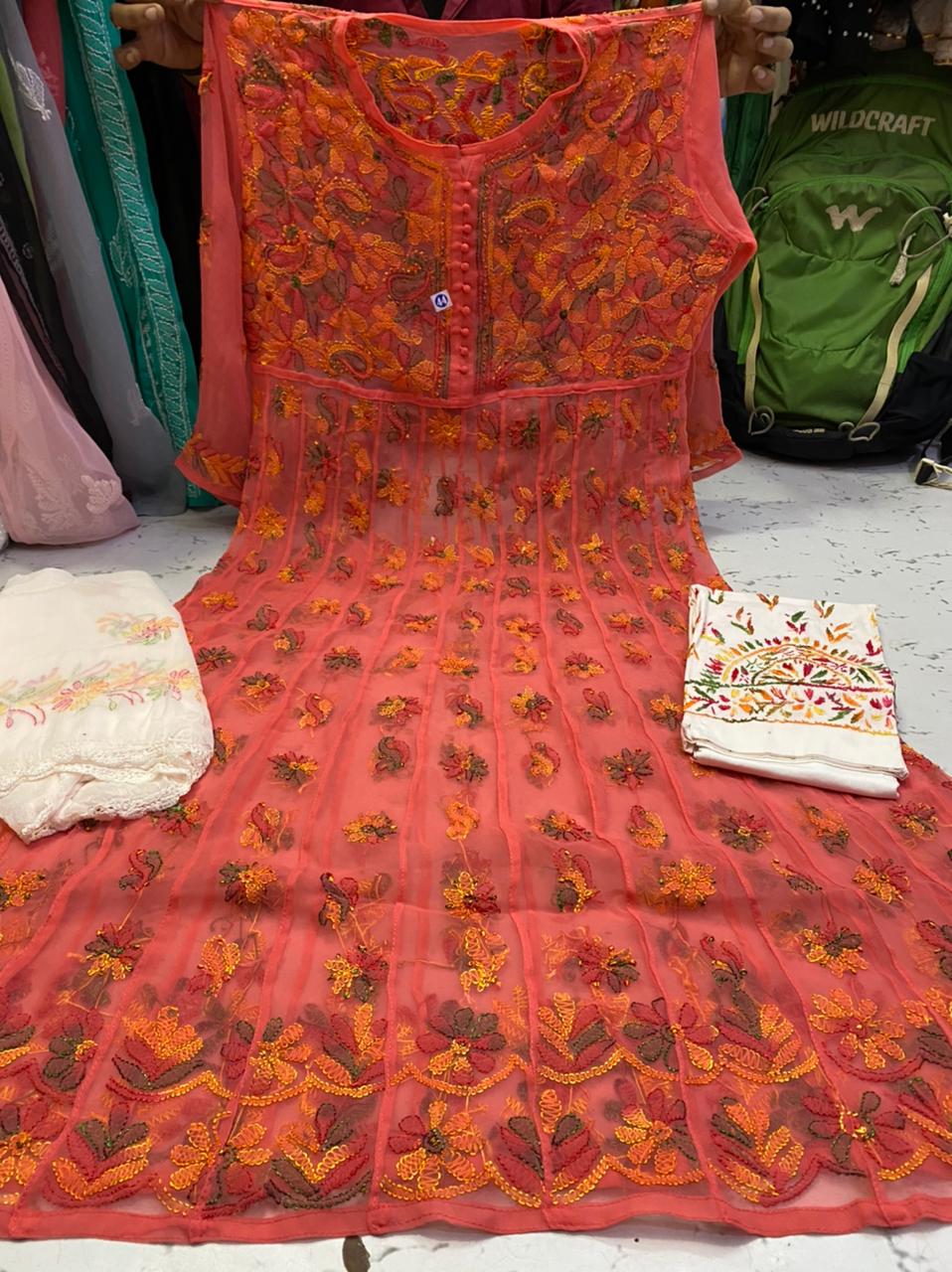 Frock Set with Chikan work
