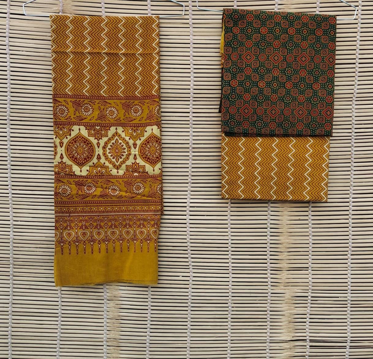 Ajrakh handblock printed cotton suits