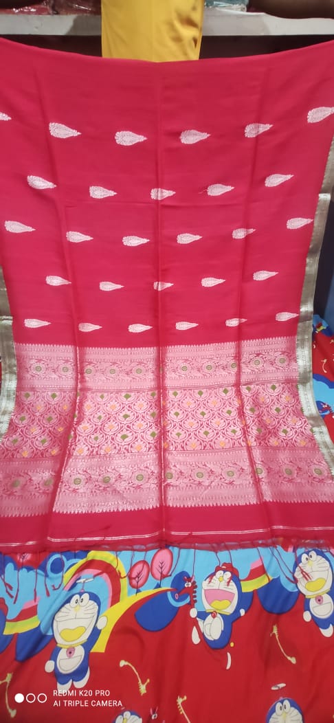 Cotton Linen Jamdani Saree