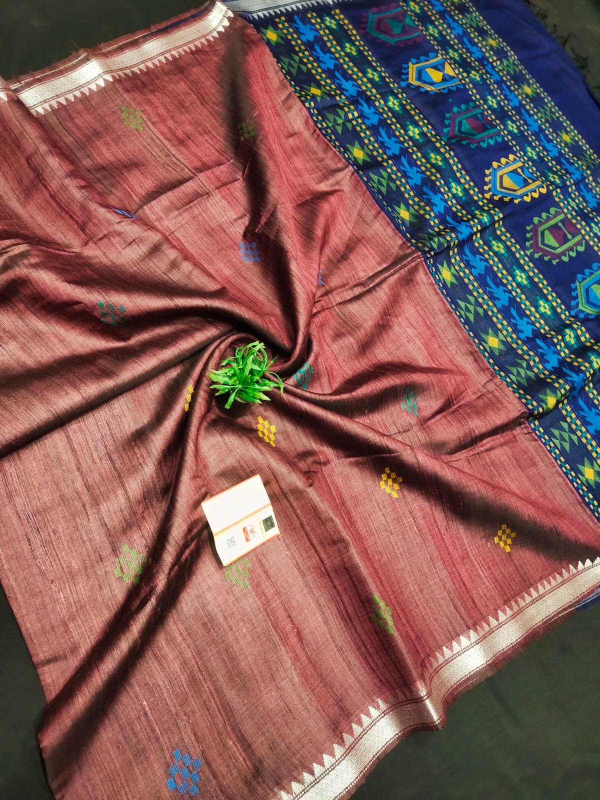 Pure Tussar Silk Dolabedy Saree