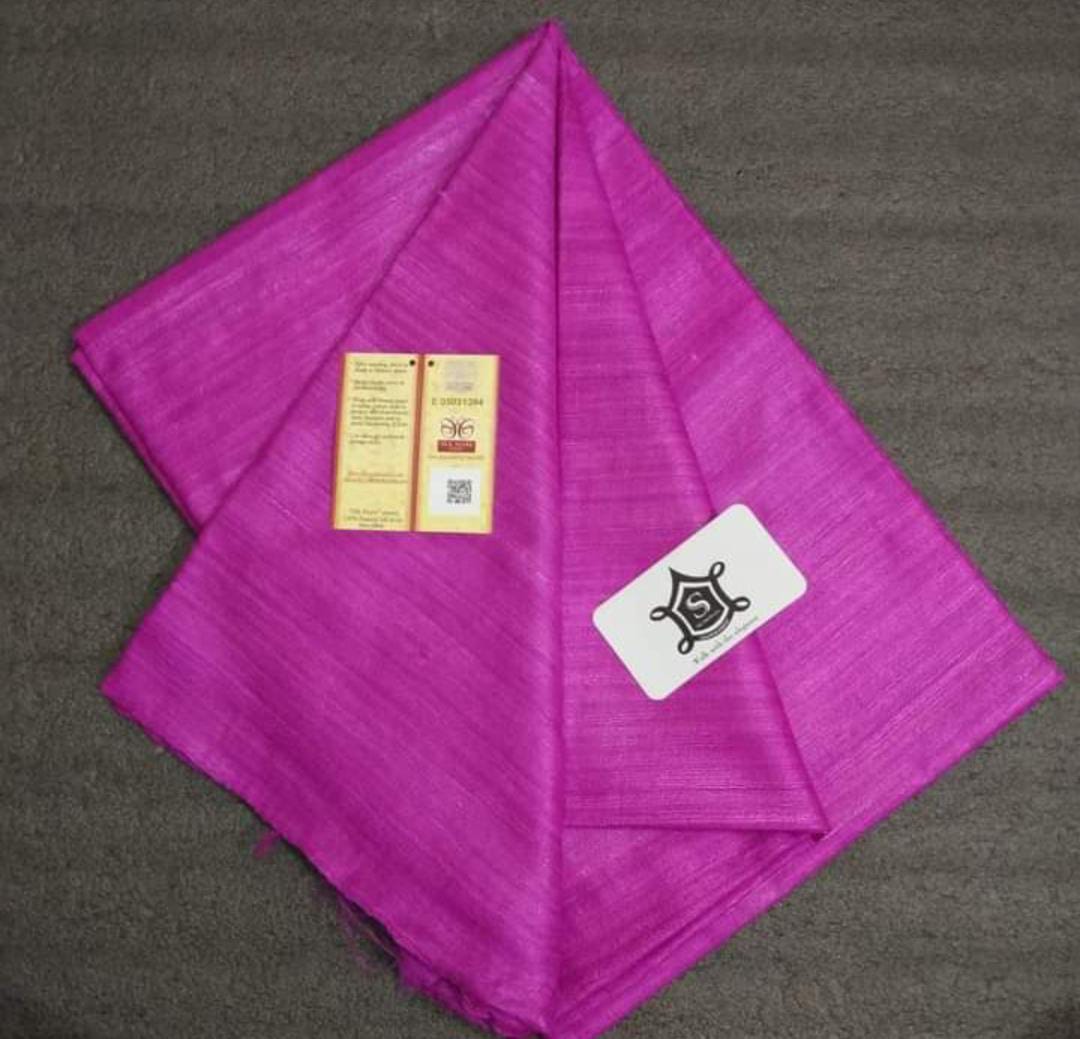 Pure Tussar Gicha Silk Saree