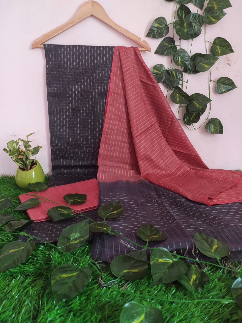 Katan Baswara Silk Suit Material