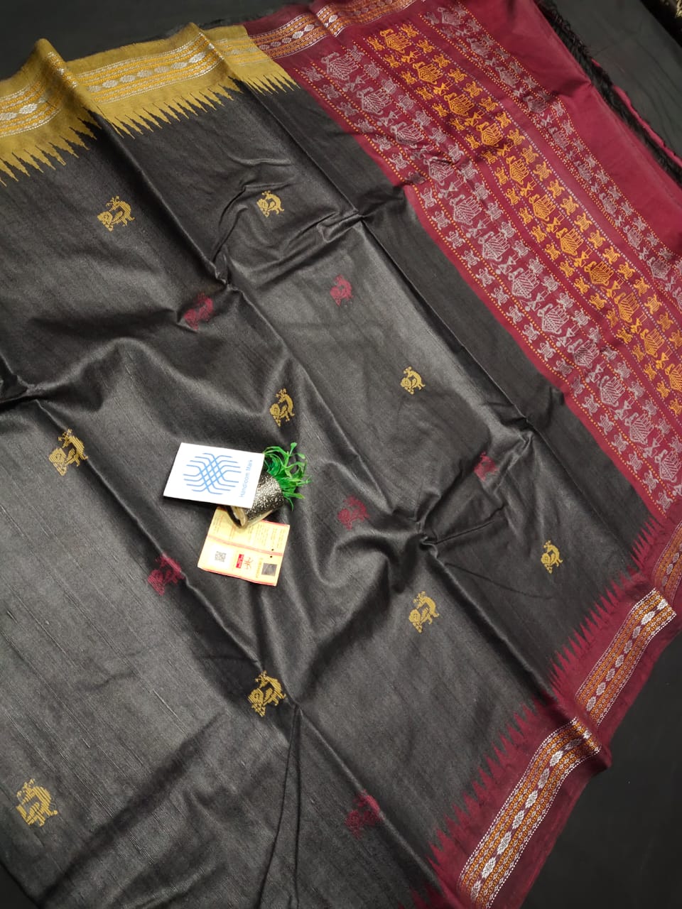 Tussar Silk Saree with Vidarbha Border