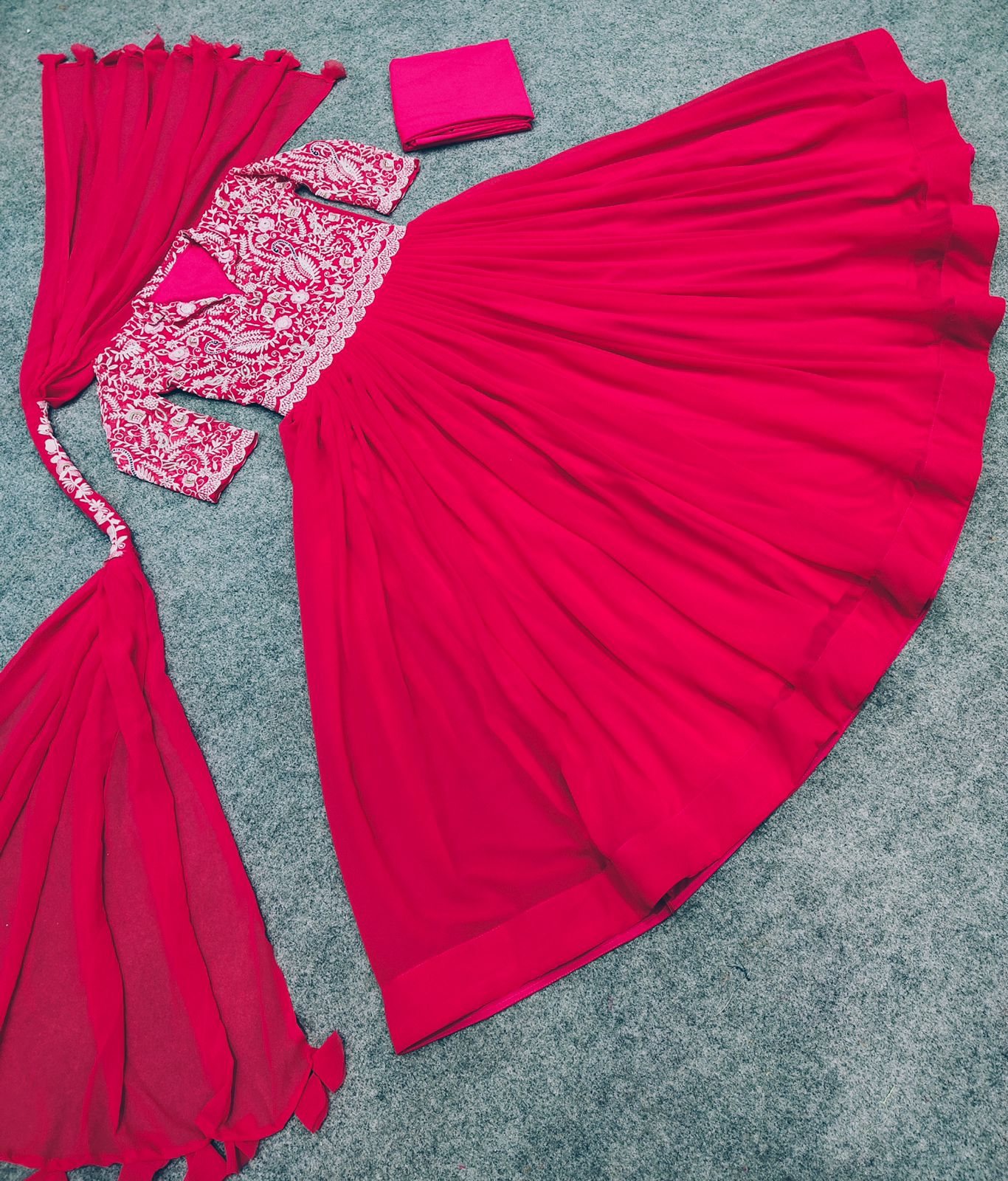 Fancy Gown Bottom and Dupatta