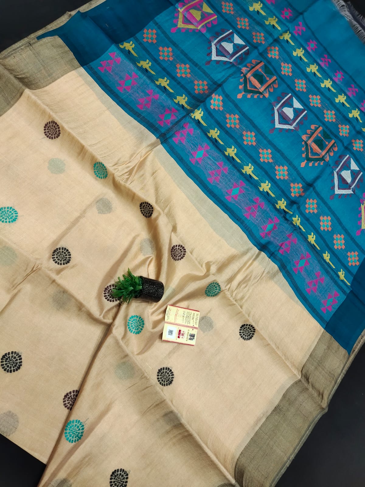 Pure Tussar Silk Dolabedi Saree