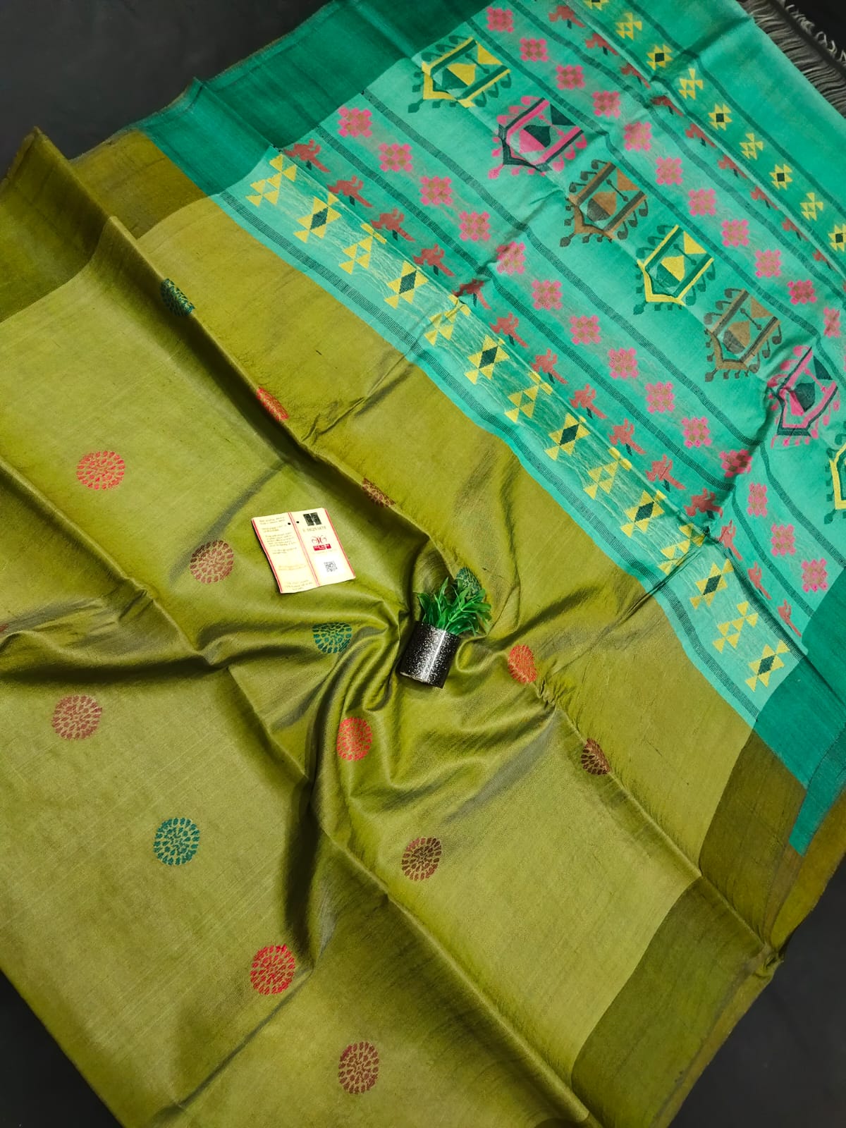 Pure Tussar Silk Dolabedi Saree