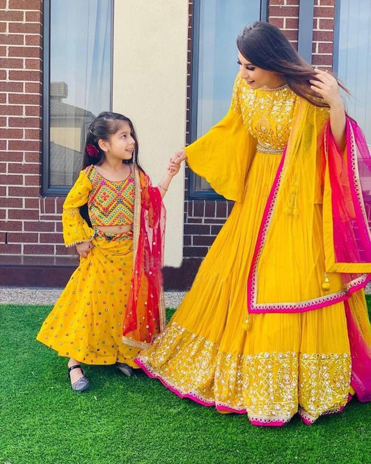 Mom Daughter Duo Lehenga Combo