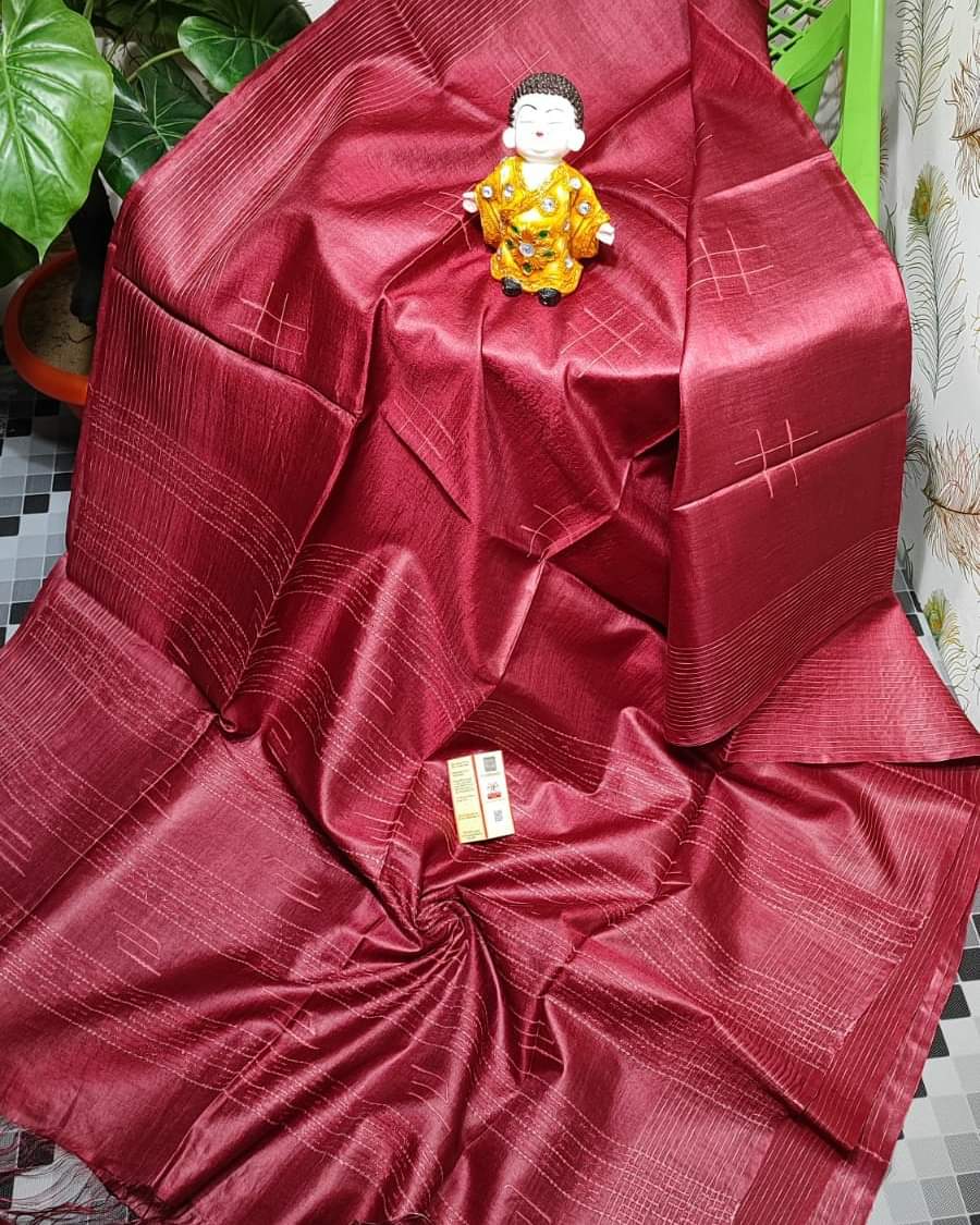 Kota Silk Saree with Zari Border