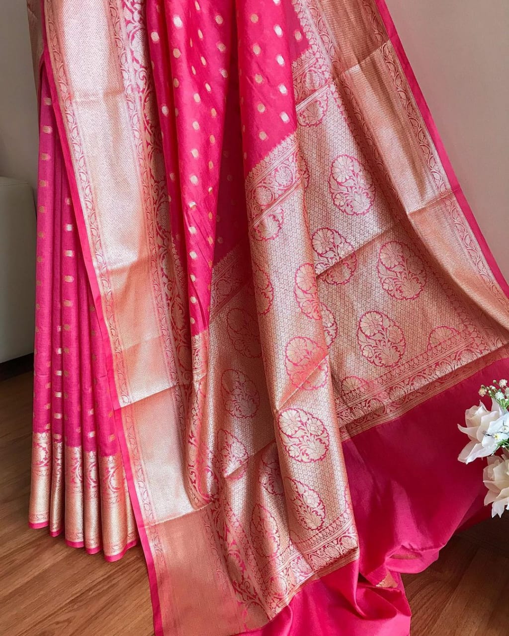 Banarasi Semi Georgette Soft Silk Sarees