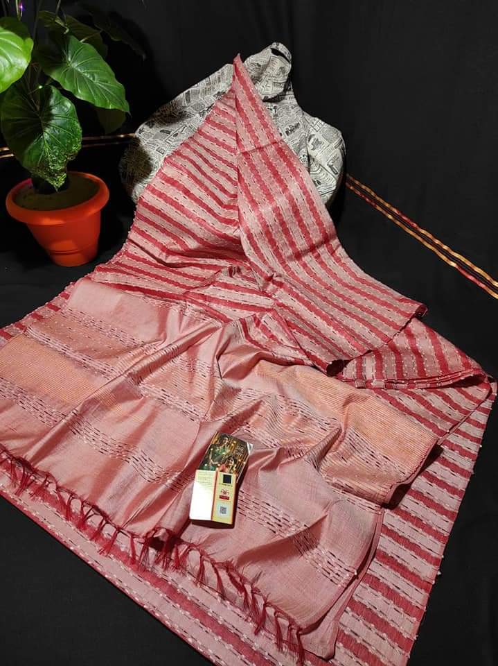 Weaved Semi Tussar Silk Saree