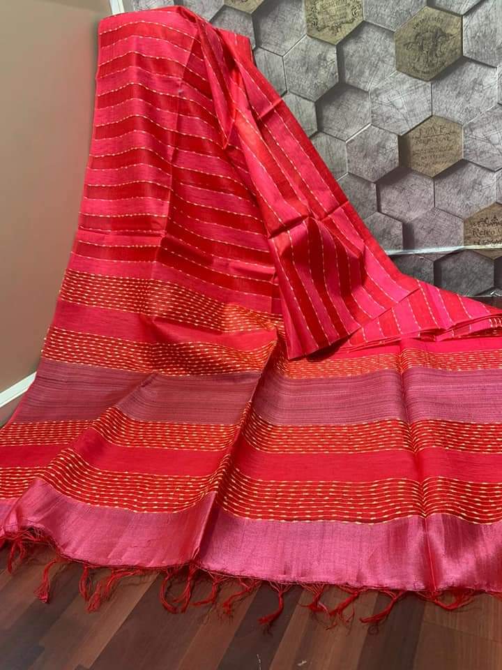 Weaved Semi Tussar Silk Saree