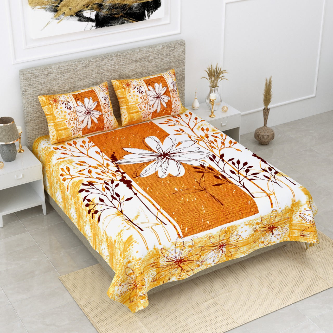 Double Bedsheet and Pillow Cover