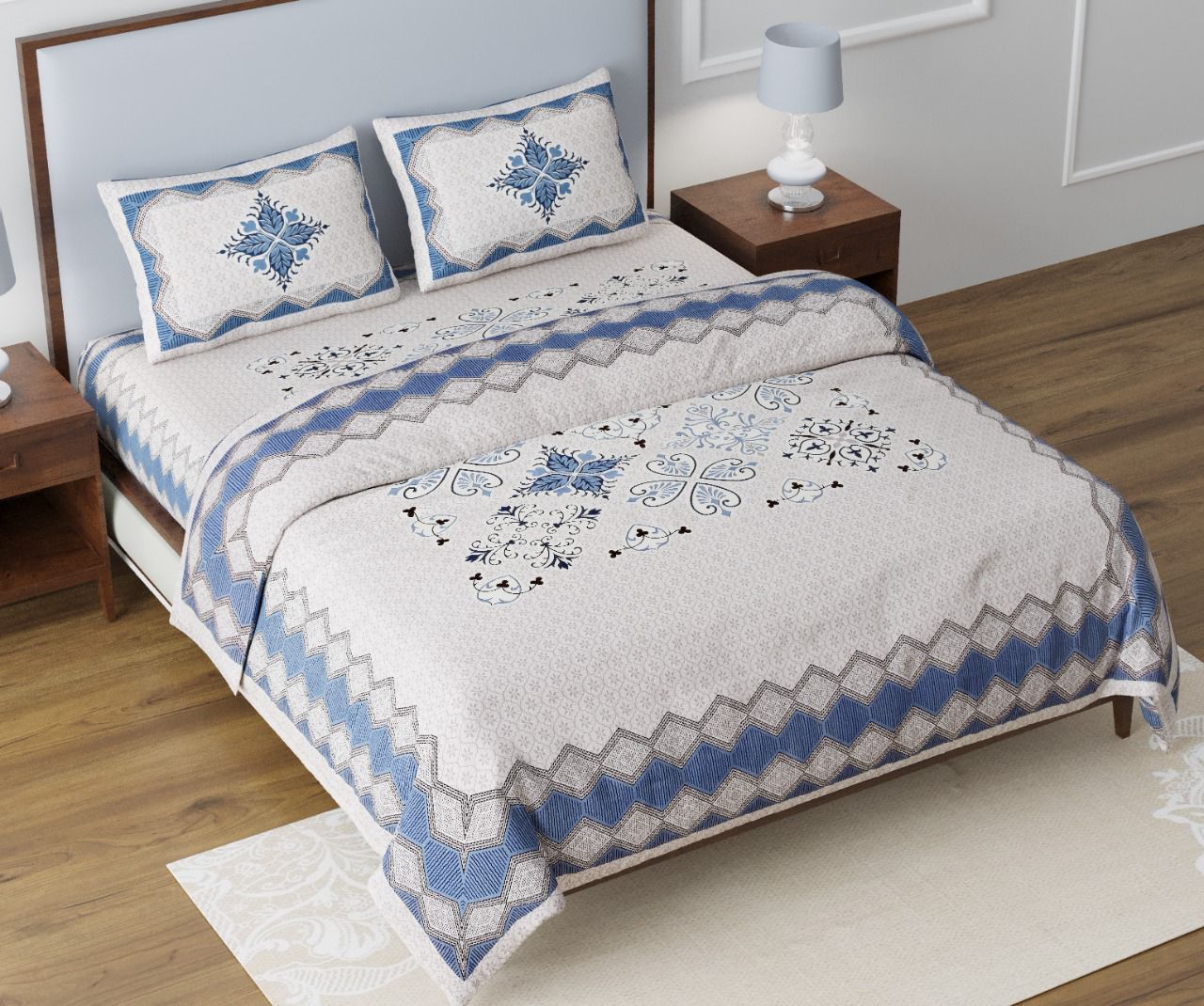 Double Bedsheet and Pillow Cover