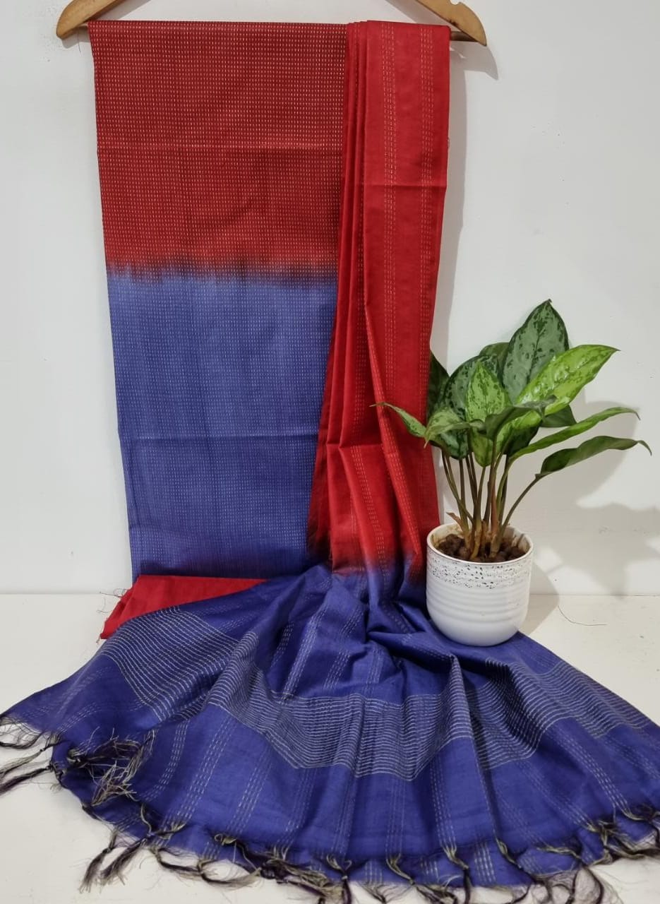 Double shaded Bhagalpuri silk Suit Dress Materials