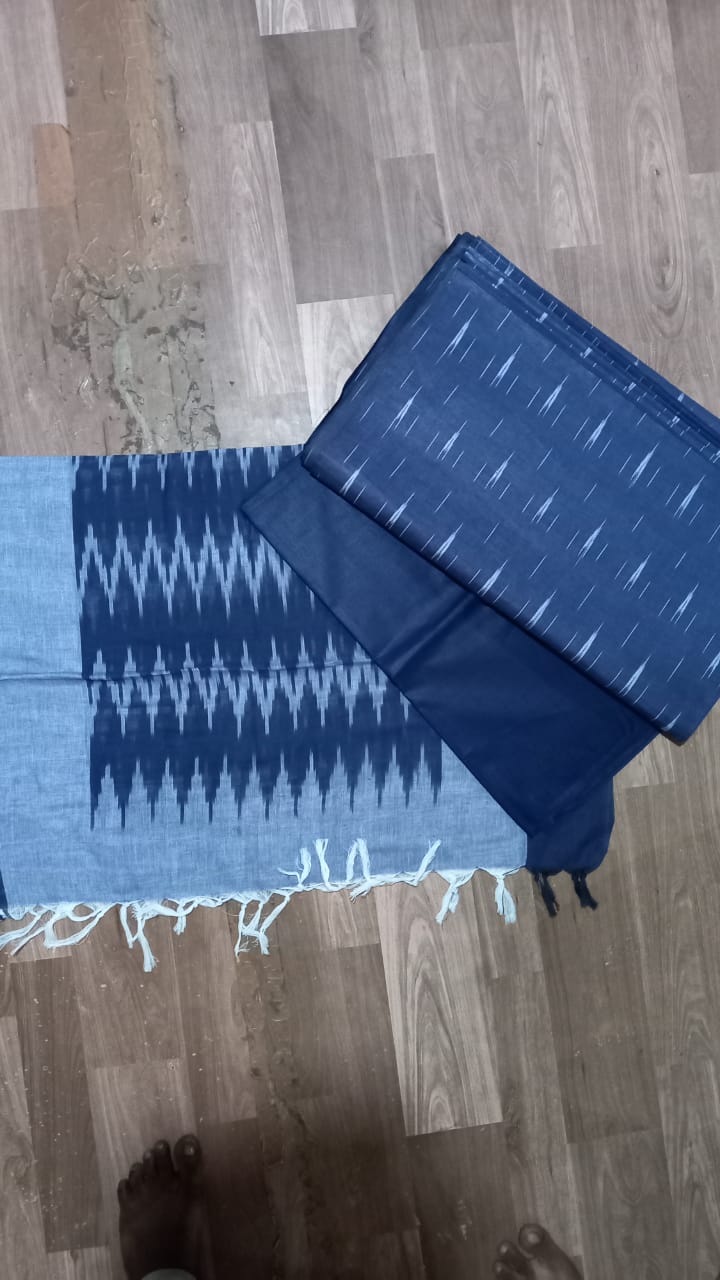 Pure cotton Ikkat suit dress material
