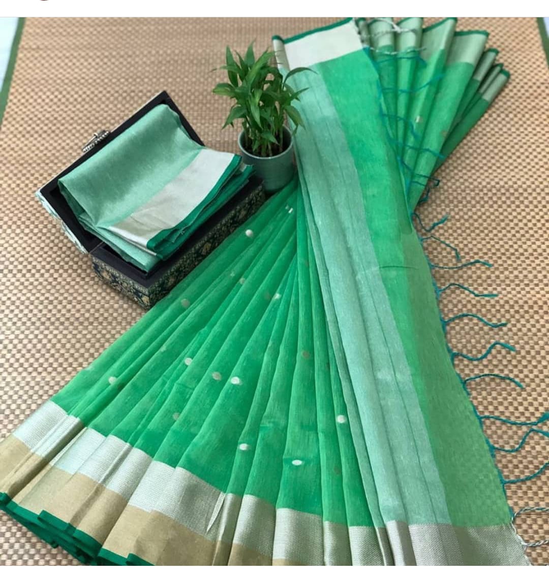Gadwal silk saree with zari border