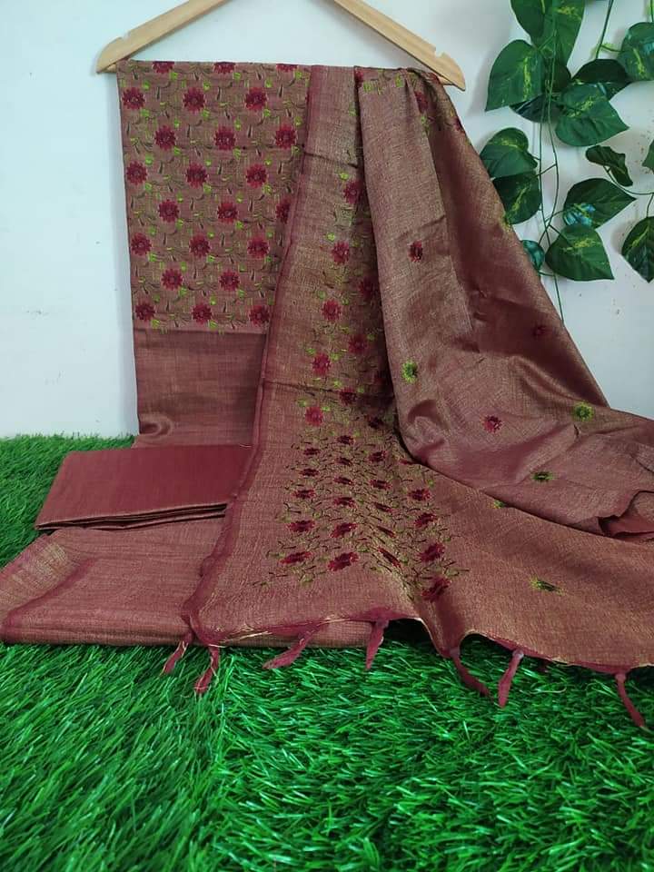 Embroidered  Cotton Suit Materials