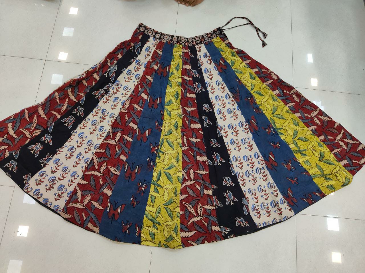Hand-block Printed Cotton Skirt