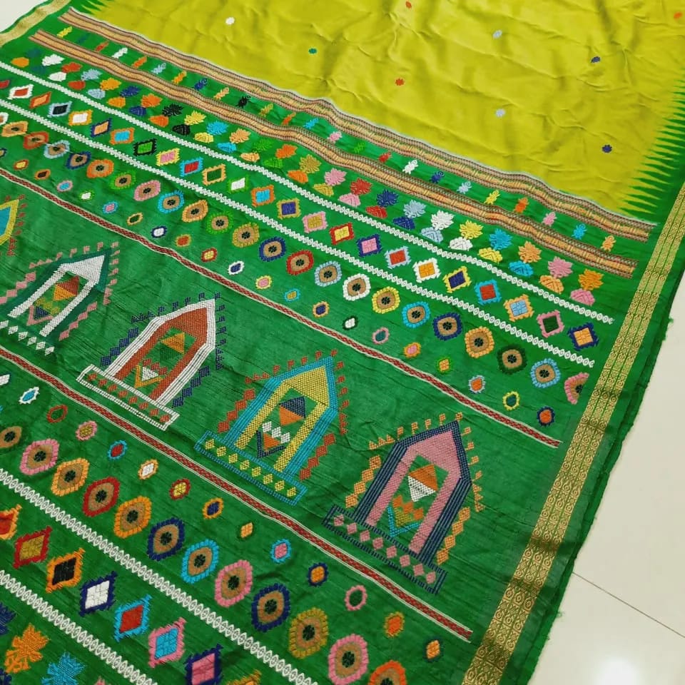 Weaved Pure tussar dolabedi Saree