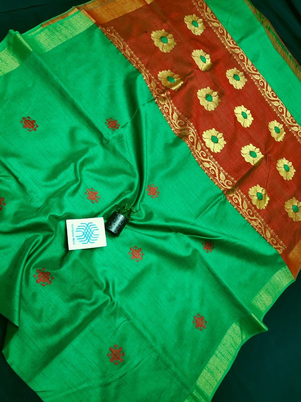 Semi Raw Silk Jamdani Saree