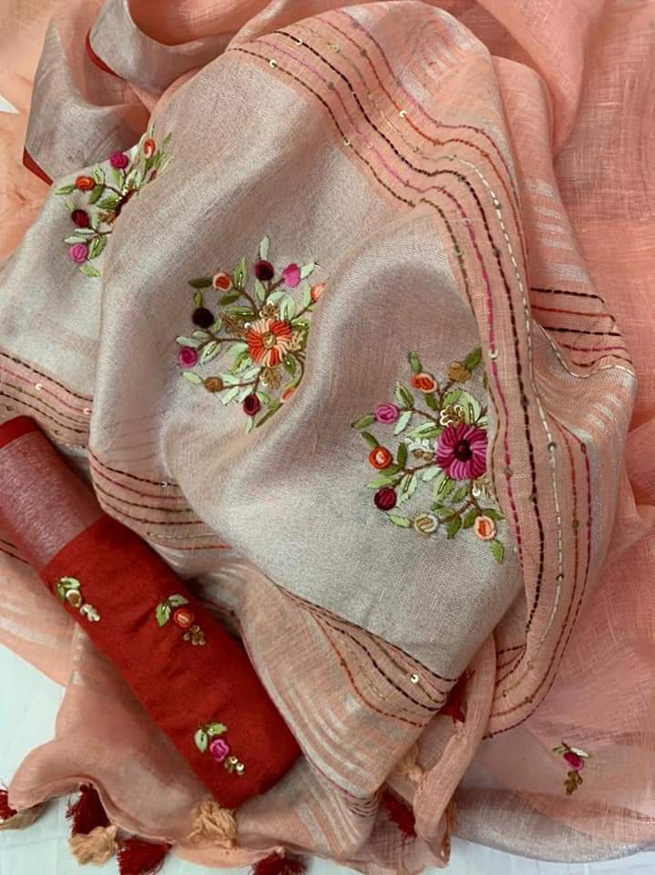 Linen Silk Saree