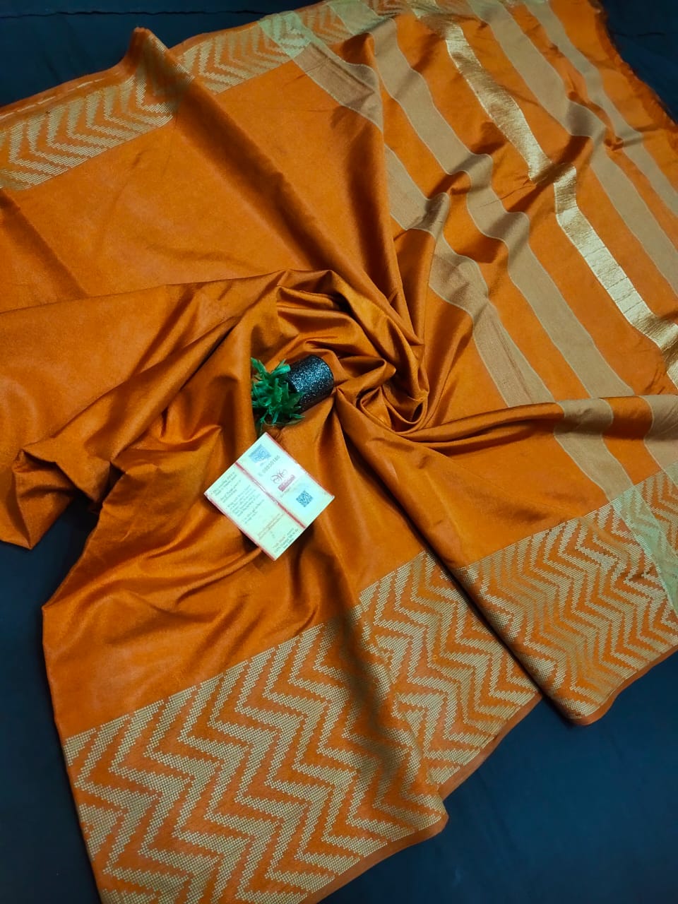 Pure Tussar cotton silk saree