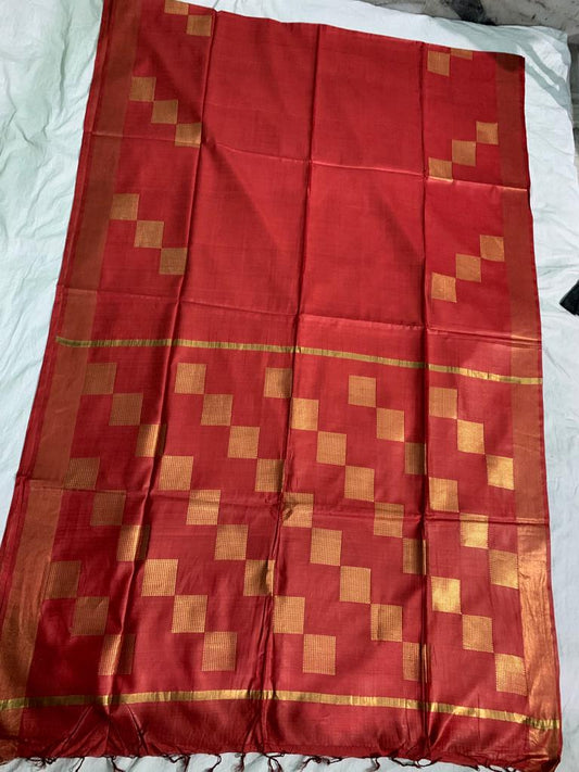 Pure Tussar zari weaving saree