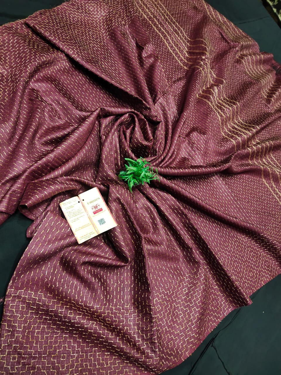 Pure Tussar cotton silk saree