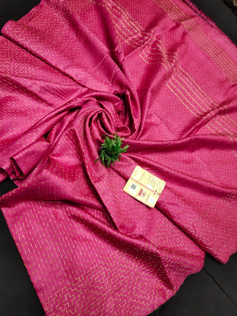 Pure Tussar cotton silk saree