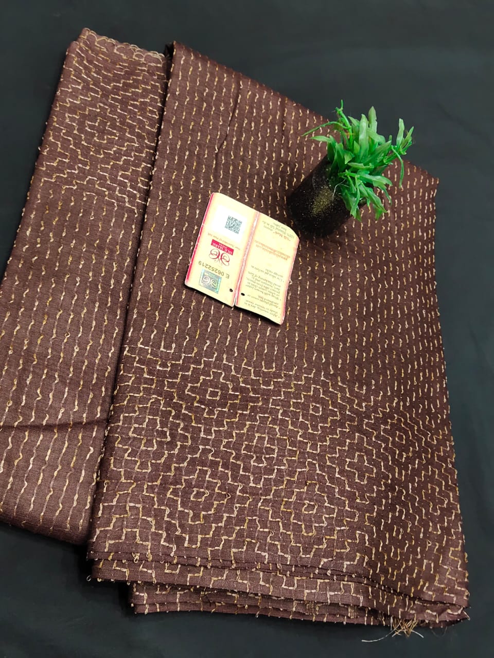 Pure Tussar cotton silk saree